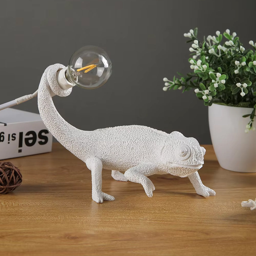 Chameleon lampe de table | Éclairage unique inspiré par les animaux