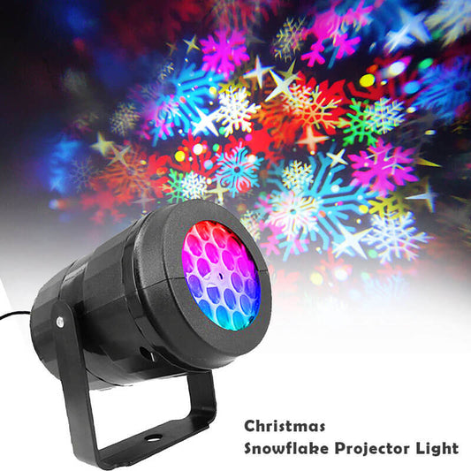 Floroux projecteur lumineux de Noël | Projections LED de flocons de neige | Décoration de Noël atmosphérique