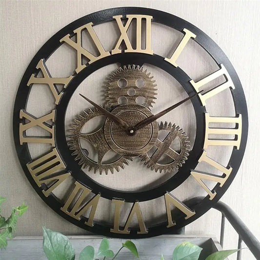 Floroux - Horloge murale rétro créative