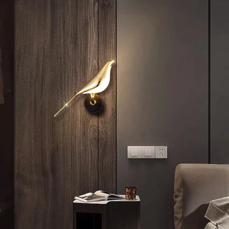 Floroux Modern LED Wall Sconce | Bird Design Wall Sconce | Unique Decorative Light for Home