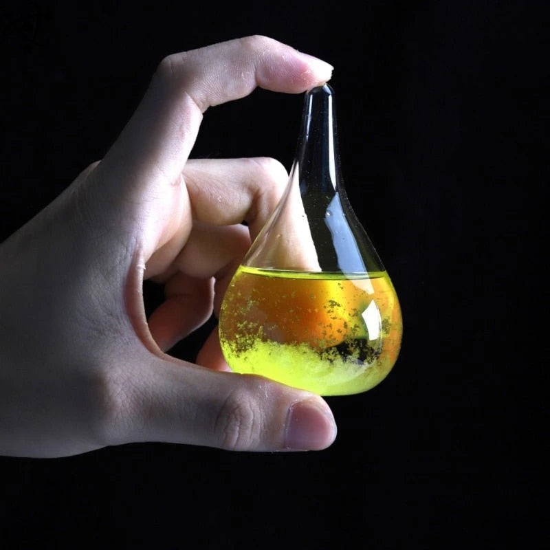 Floroux Glass Storm Drop Shape | Elegant Weather Indicator | Decoration & Gift