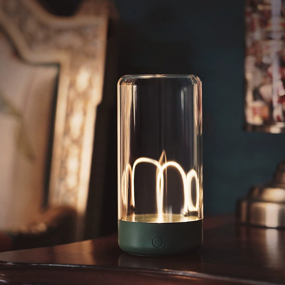 Floroux – Lampe de table LED rechargeable élégante avec contrôle tactile