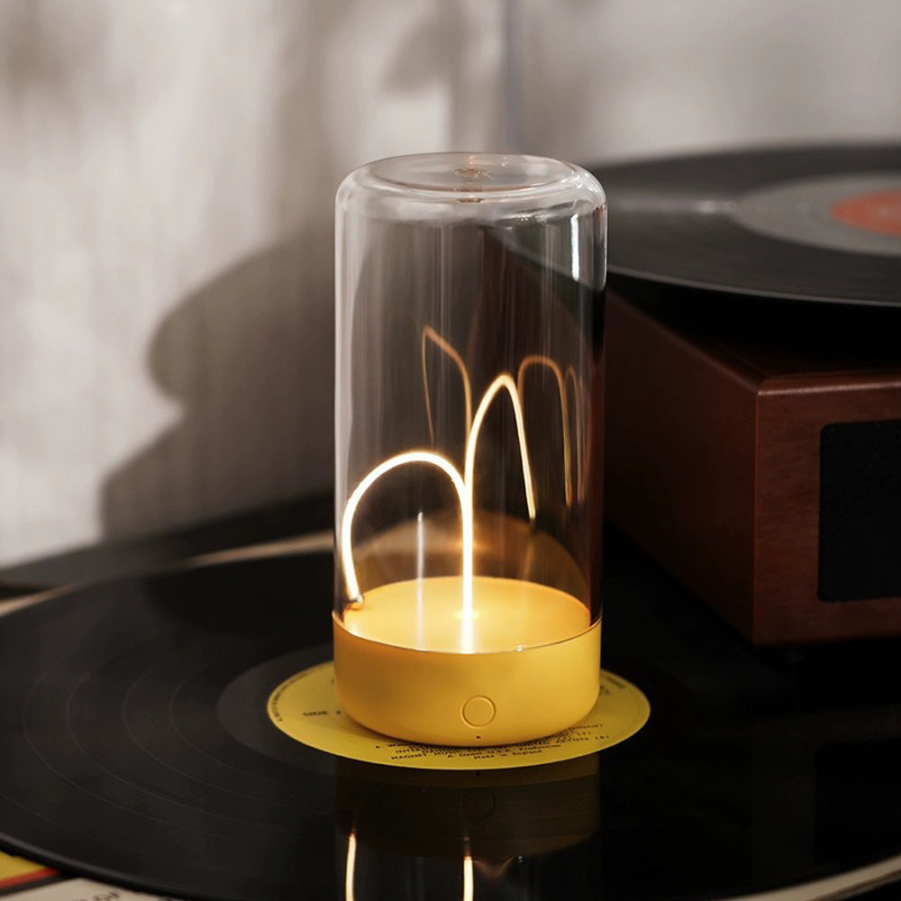 Floroux – Lampe de table LED rechargeable élégante avec contrôle tactile