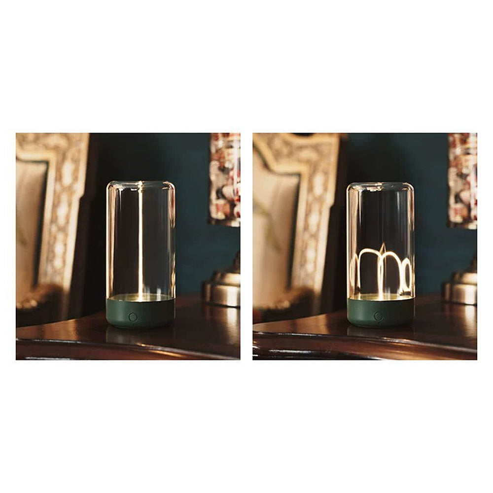 Floroux – Lampe de table LED rechargeable élégante avec contrôle tactile