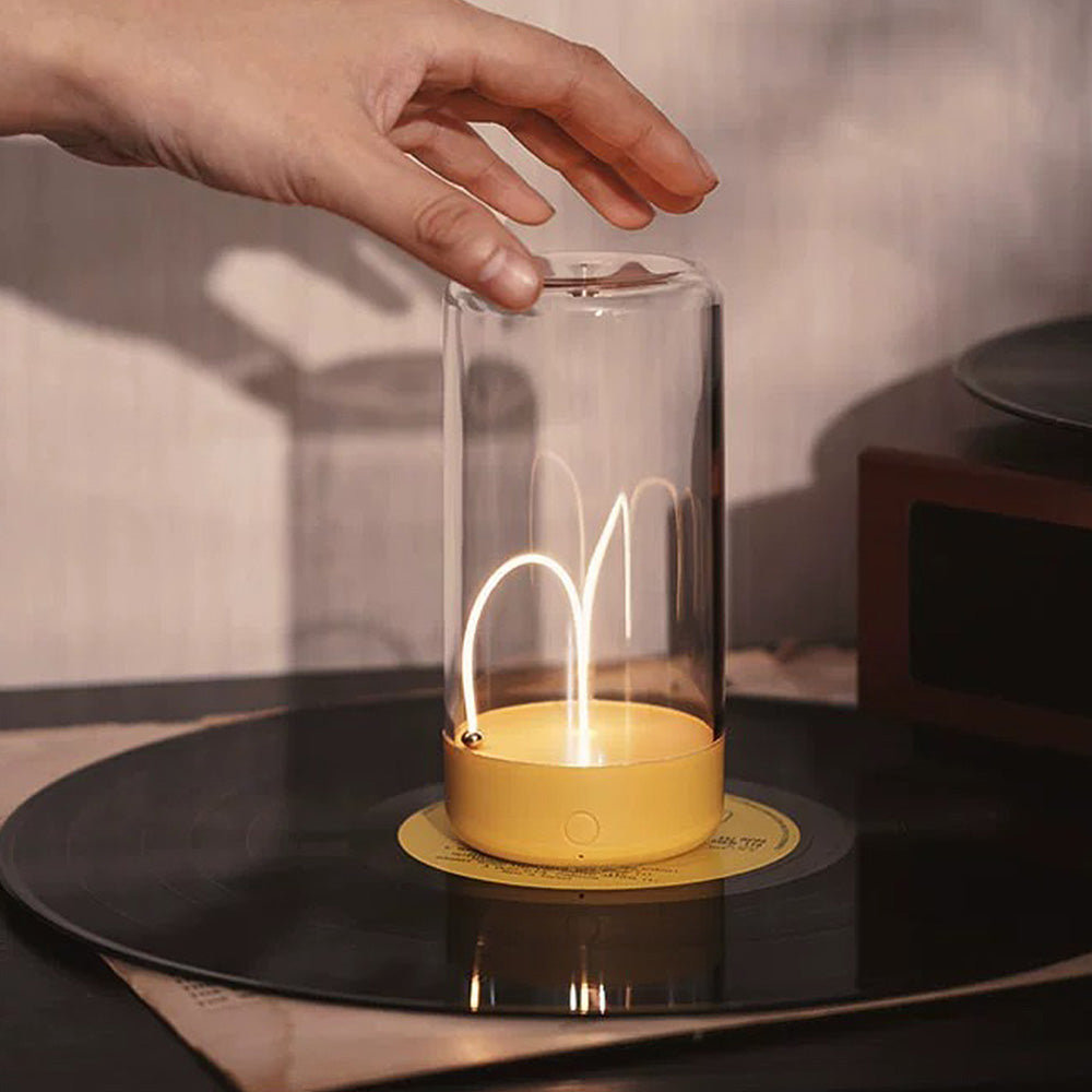 Floroux – Lampe de table LED rechargeable élégante avec contrôle tactile