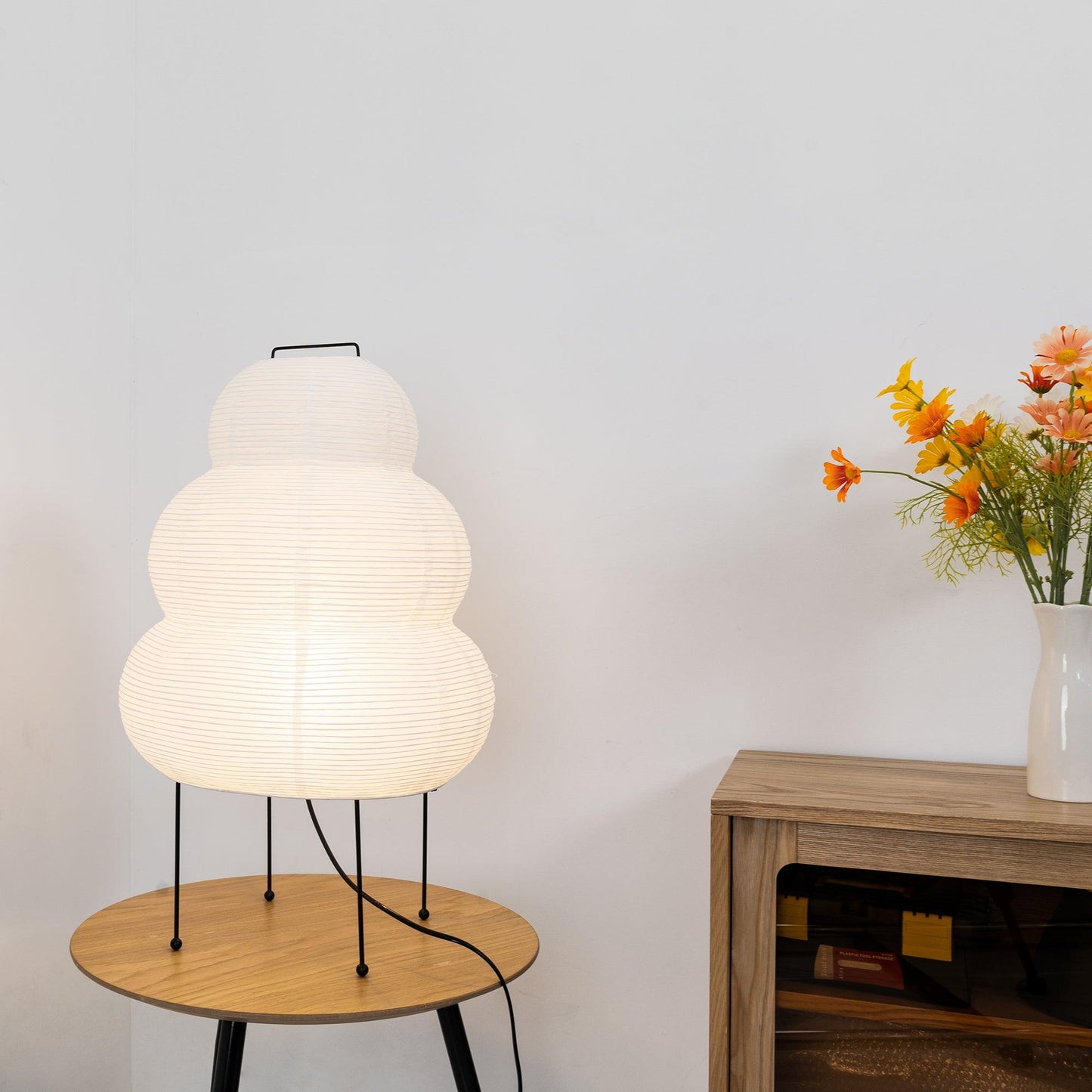 Floroux Washi Table Lamp | Handcrafted Lighting | Japanese Design | Natural Elegance