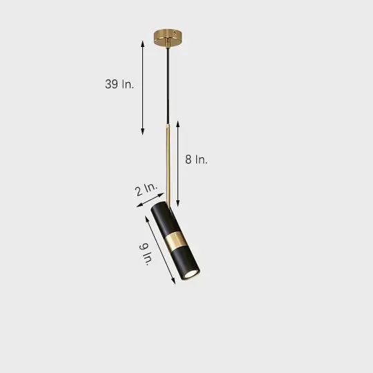 NordLumière - Lampe Suspendue LED Métallique au Design Nordic