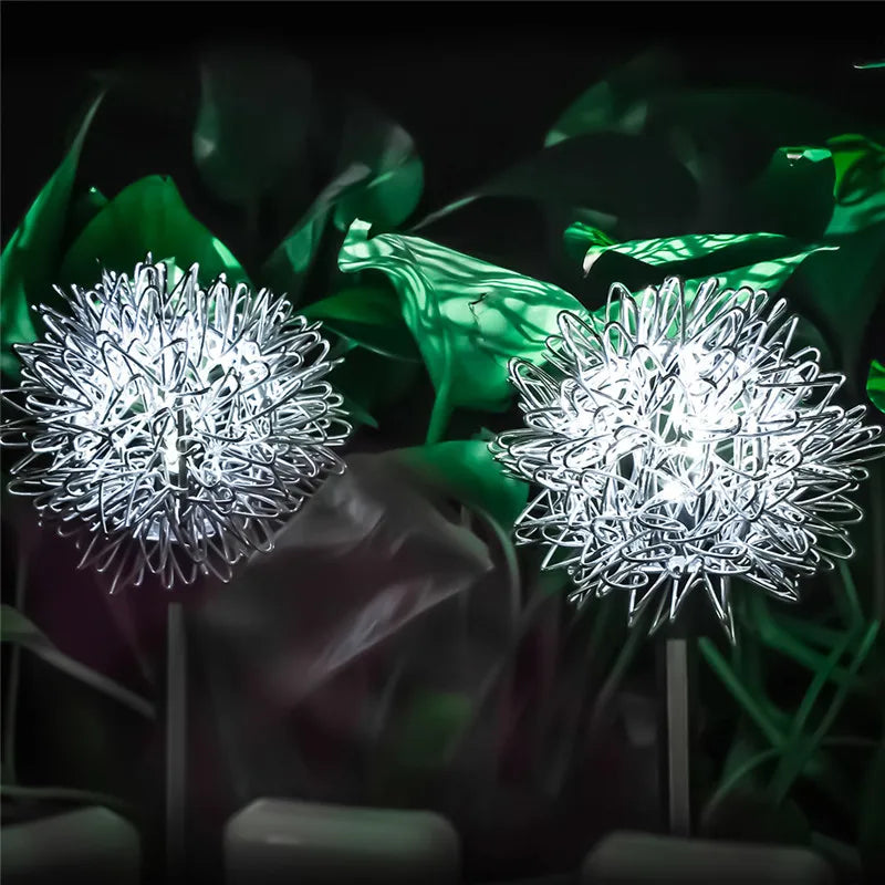 Floroux - Lampe de pelouse au pissenlit pour l'extérieur