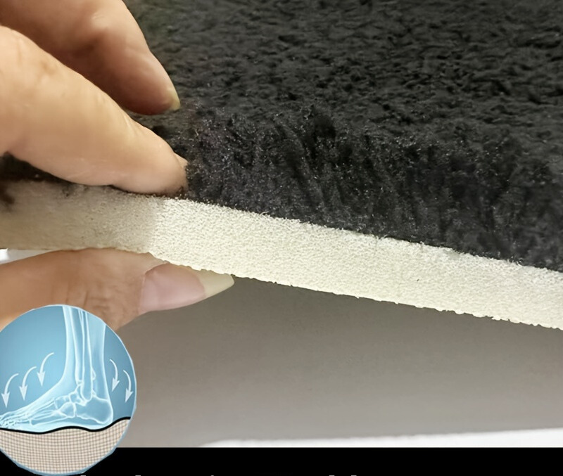 Floroux - Tapis de bain doux, épais et très absorbant