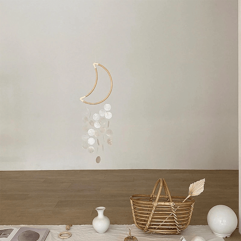 Floroux Mobile de chambre de bébé fait à la main | Mobile coquillage | Sons apaisants