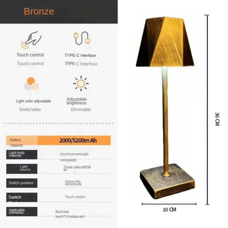 Floroux - Lampe de bureau sans fil