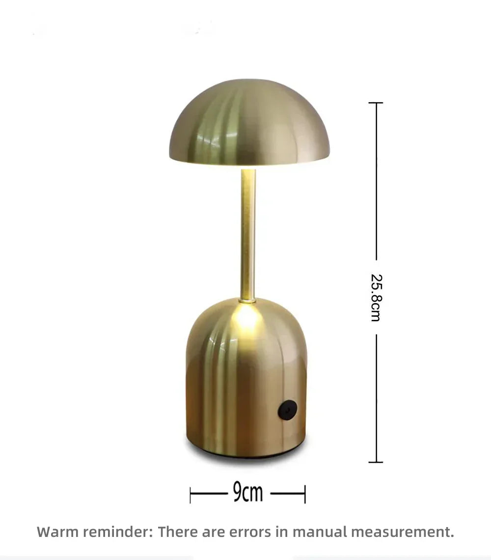 Lampe de Table en Métal Dimable | Éclairage Ambiance et Fonctionnel