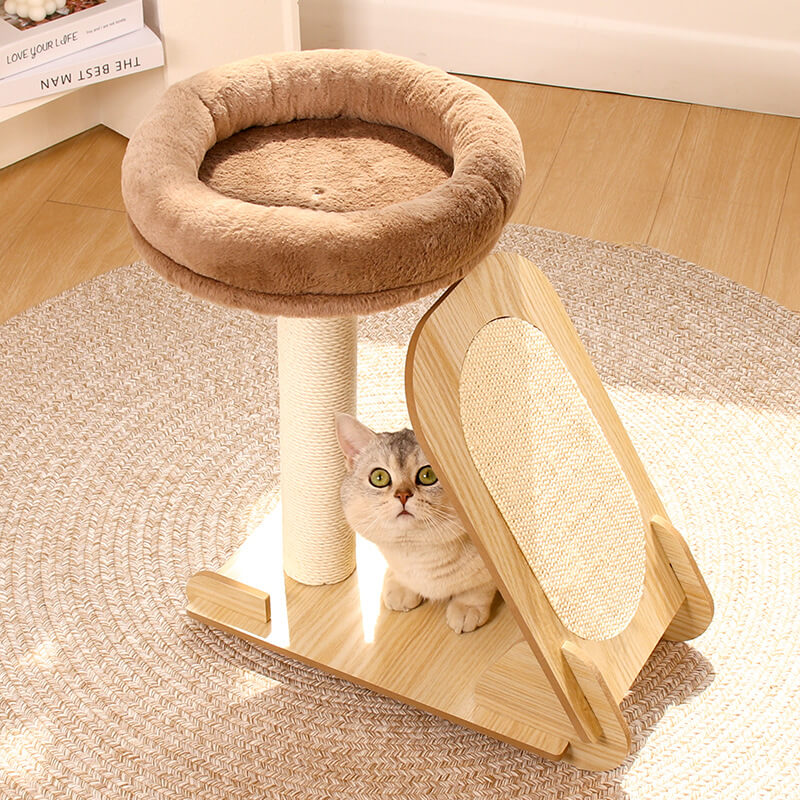 Arbre à chat durable pour grimper avec poteau à griffer en sisal