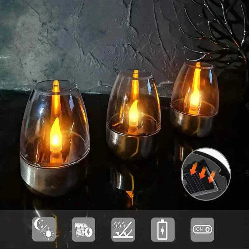 CandelaSoleil – Élégante Lanterne Solaire pour Jardin et Terrasse