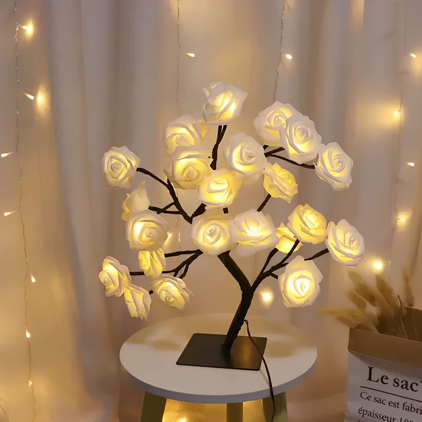 Lampe de table au design d'arbre enchanteur