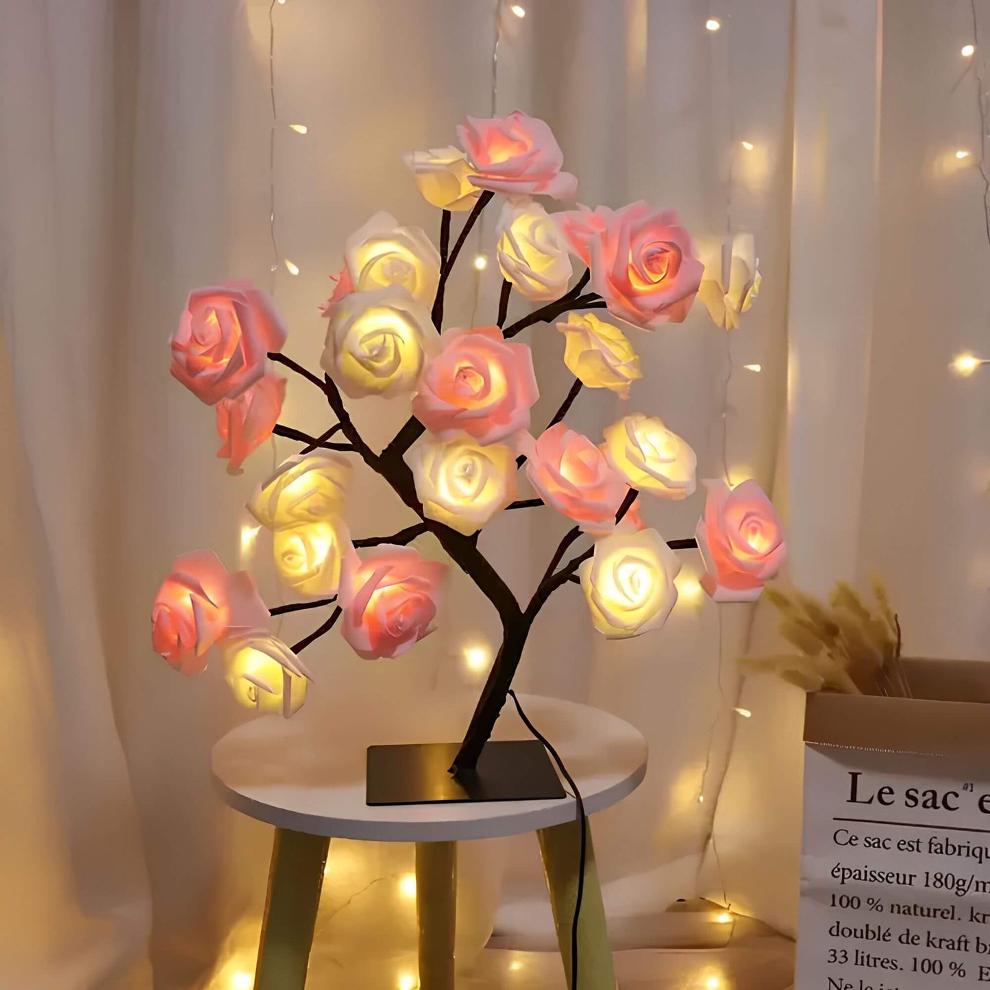 Lampe de table au design d'arbre enchanteur