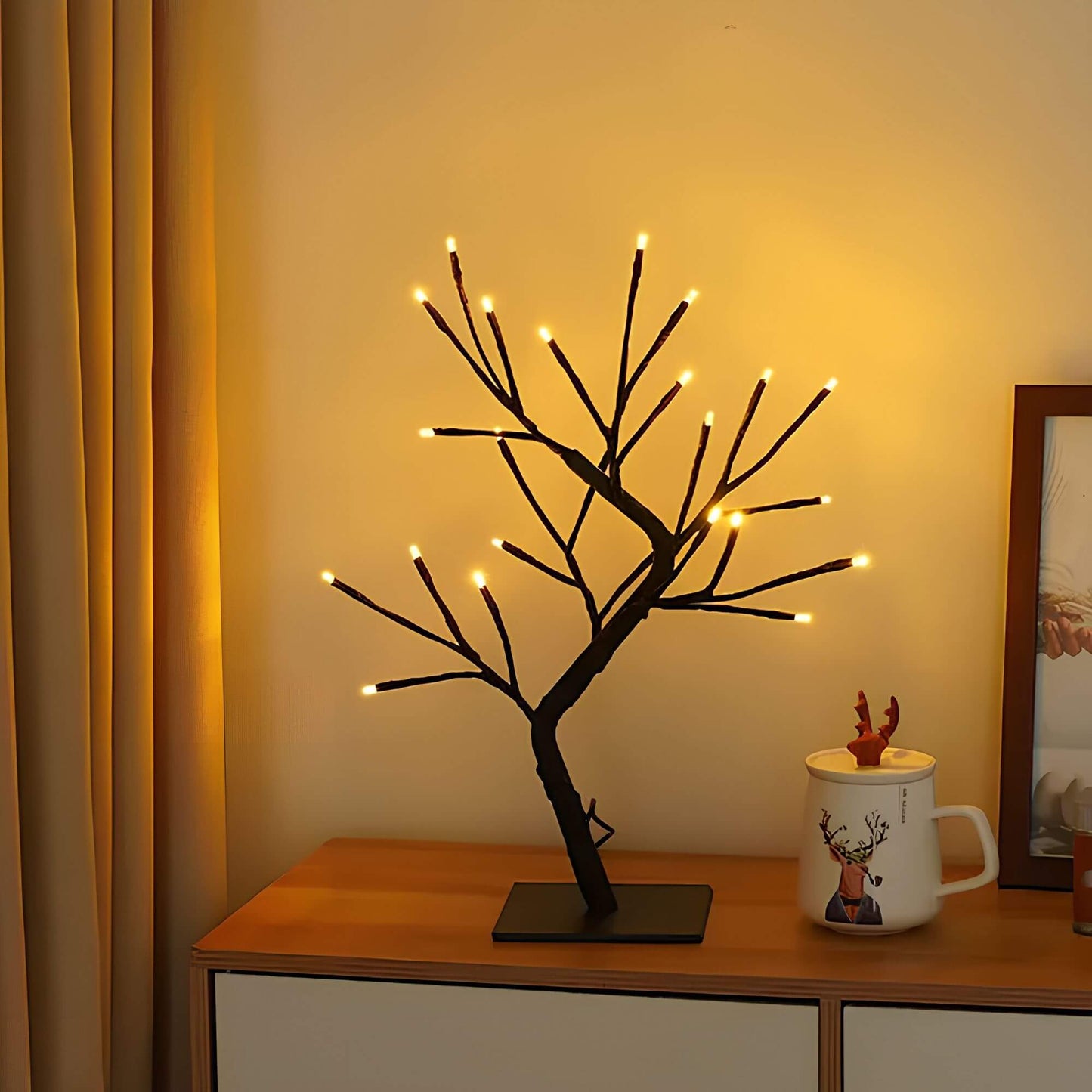 Lampe de table au design d'arbre enchanteur
