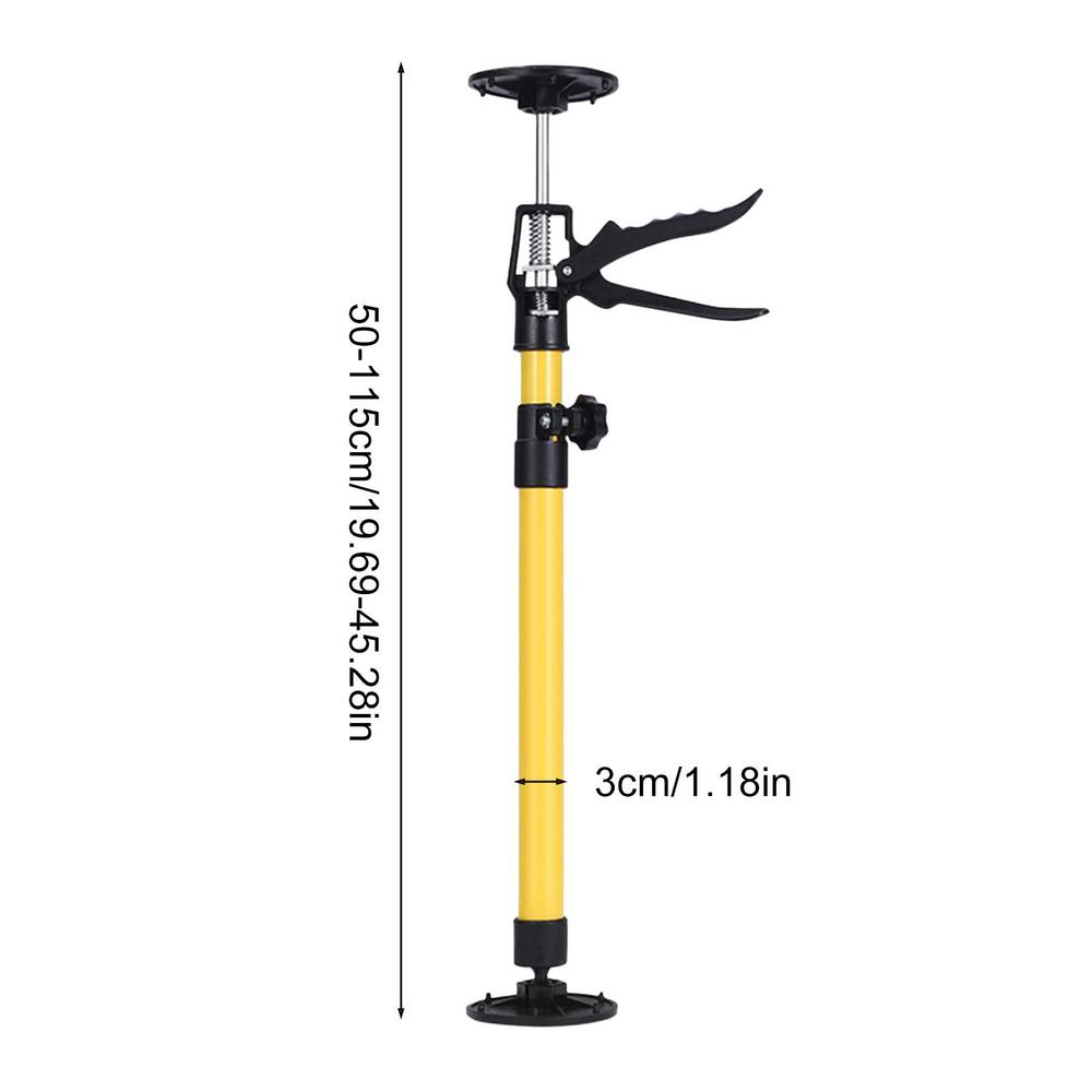 1/2pcs Support de Cabinet Pôle en Acier Télescopique Réglable Crics de Cabinet pour Installer des Cabinets Supporte Jusqu'à 30 Kg Par Tige