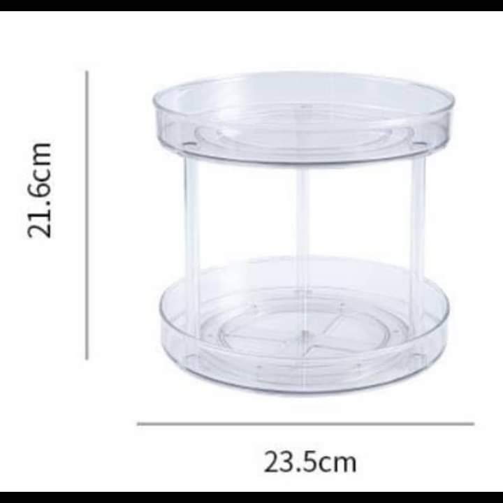 Plateau tournant lazy Susan en acrylique 3 pièces