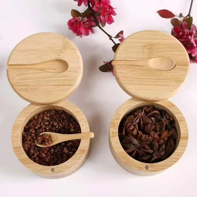 Boîte d'épices au sucre de bambou