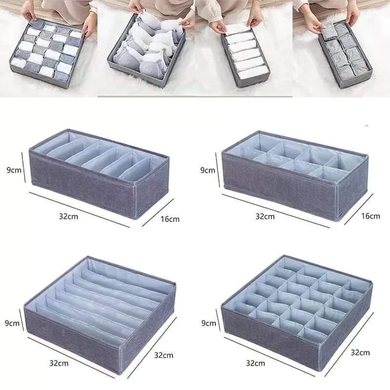 4 pièces organisateur de sous-vêtements