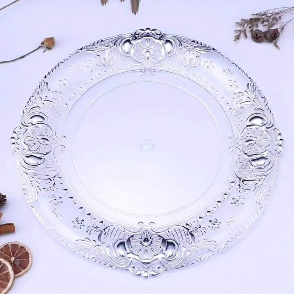 Assiettes de service en acrylique