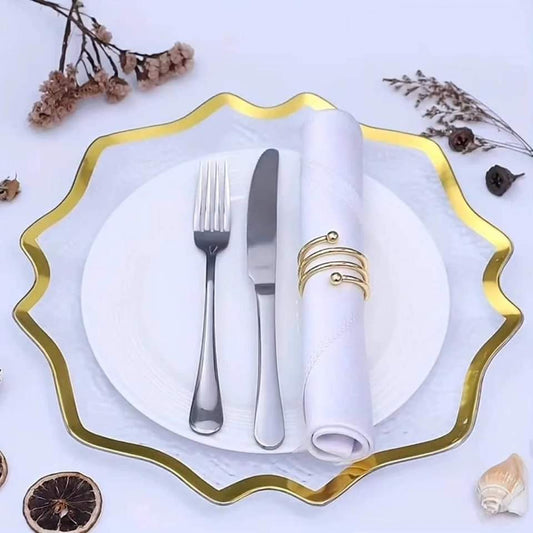 Assiettes de service en acrylique