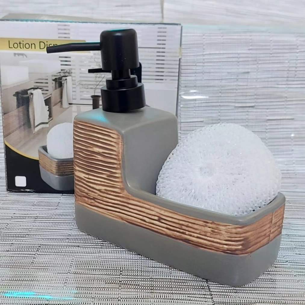 Distributeur de savon avec coussinet de lavage