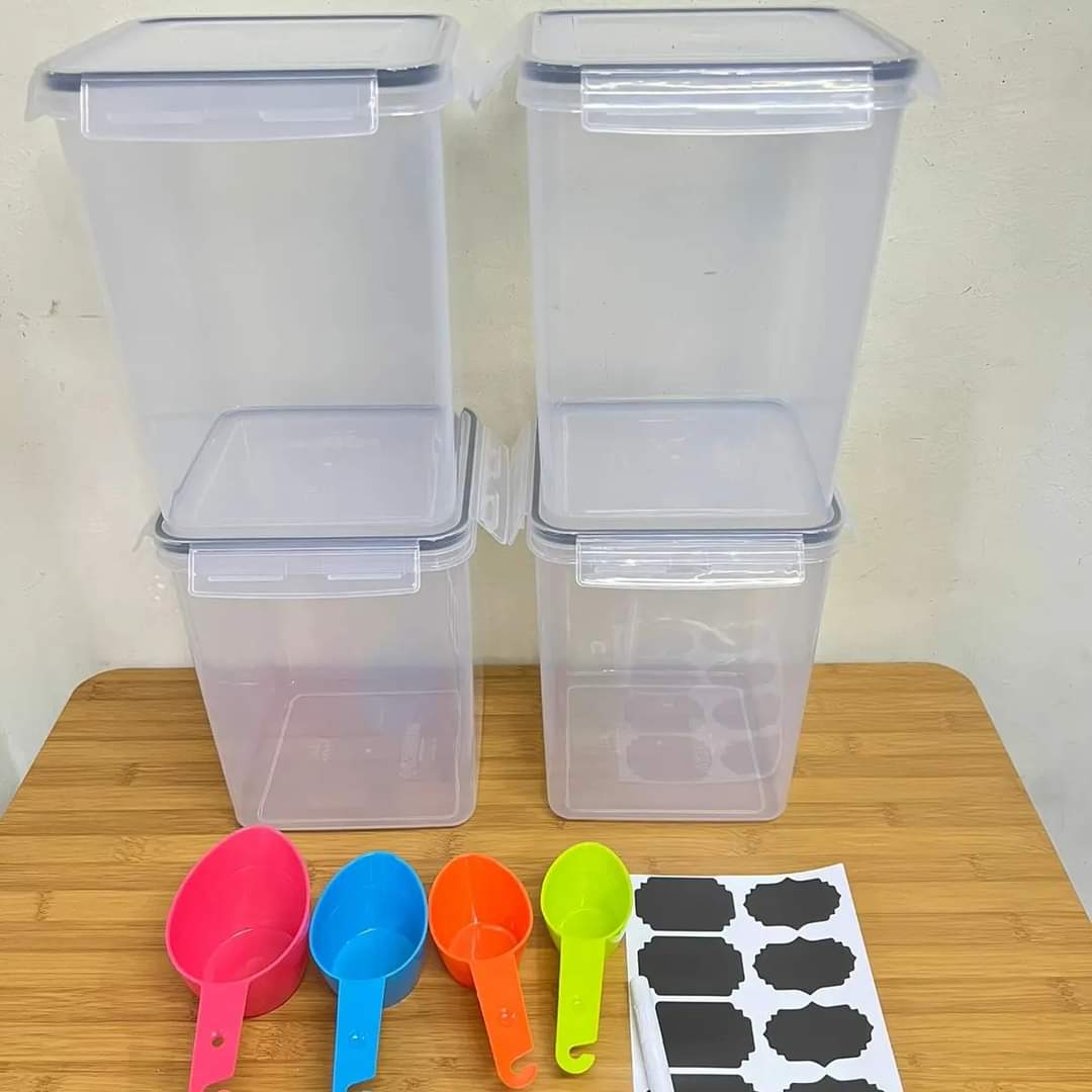 4pcs Conteneurs de stockage alimentaire hermétiques