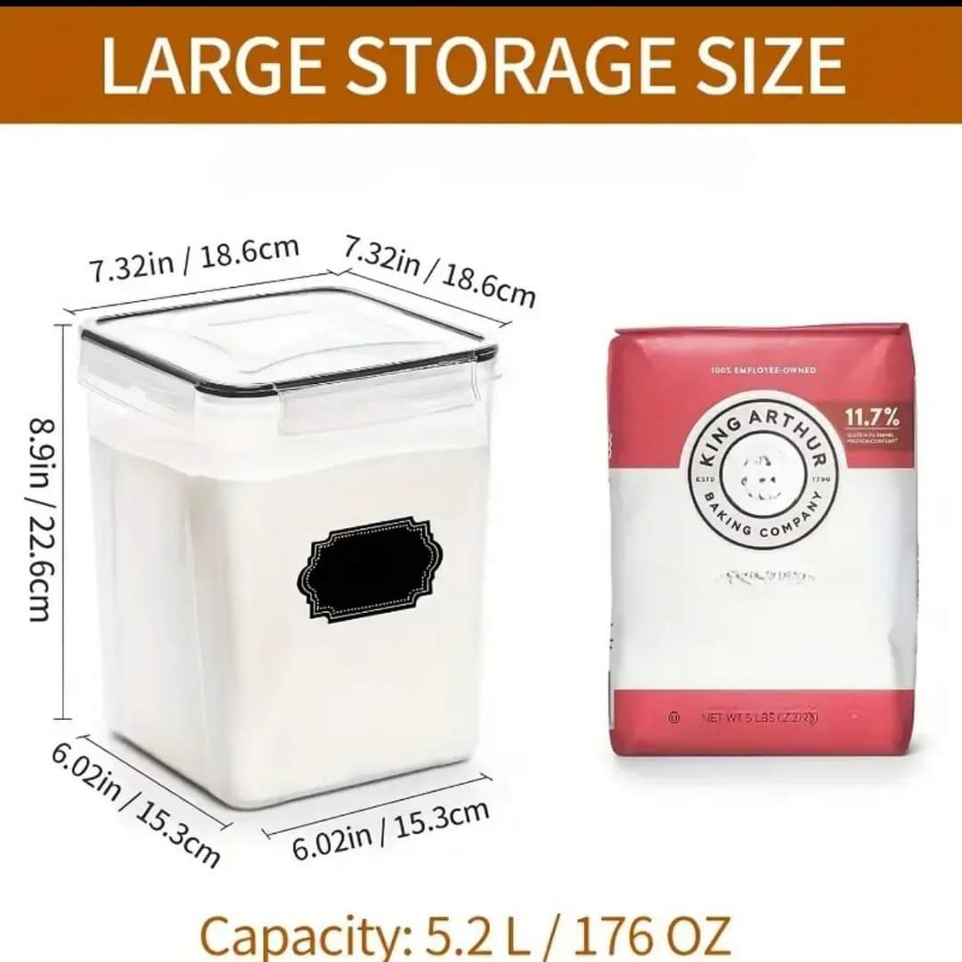4pcs Conteneurs de stockage alimentaire hermétiques
