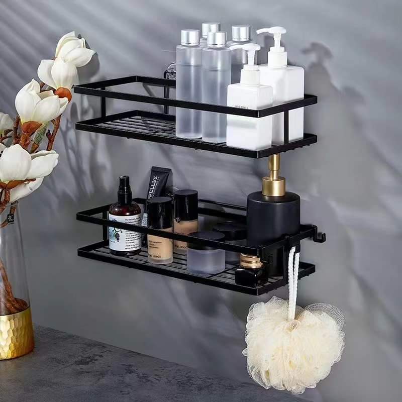2 Pcs Caddy de douche rectangulaire de salle de bain