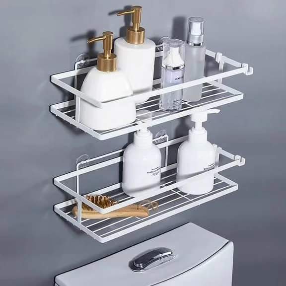 2 Pcs Caddy de douche rectangulaire de salle de bain