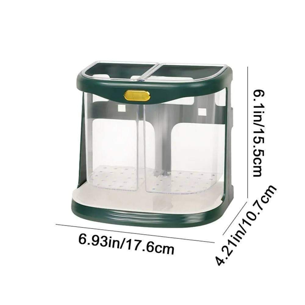 Organisateur de Couverts de Cuisine avec Trou de Drainage