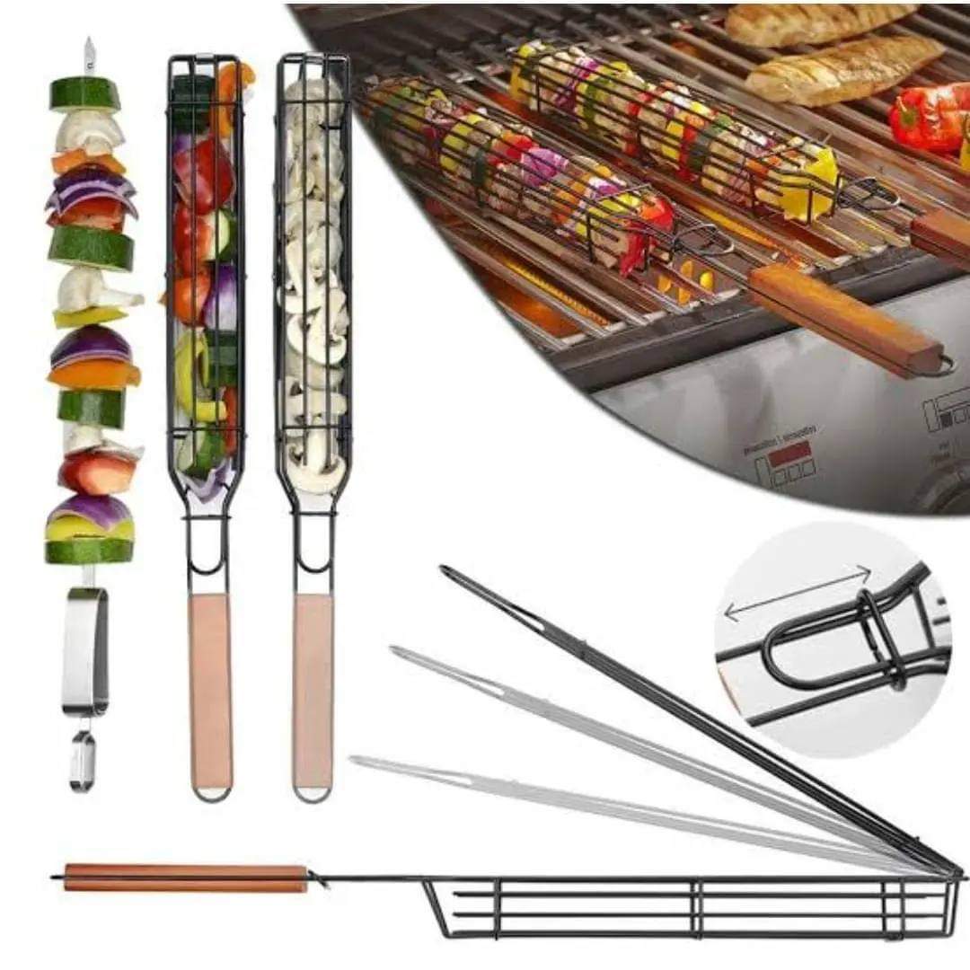 Poignée en bois de barbecue