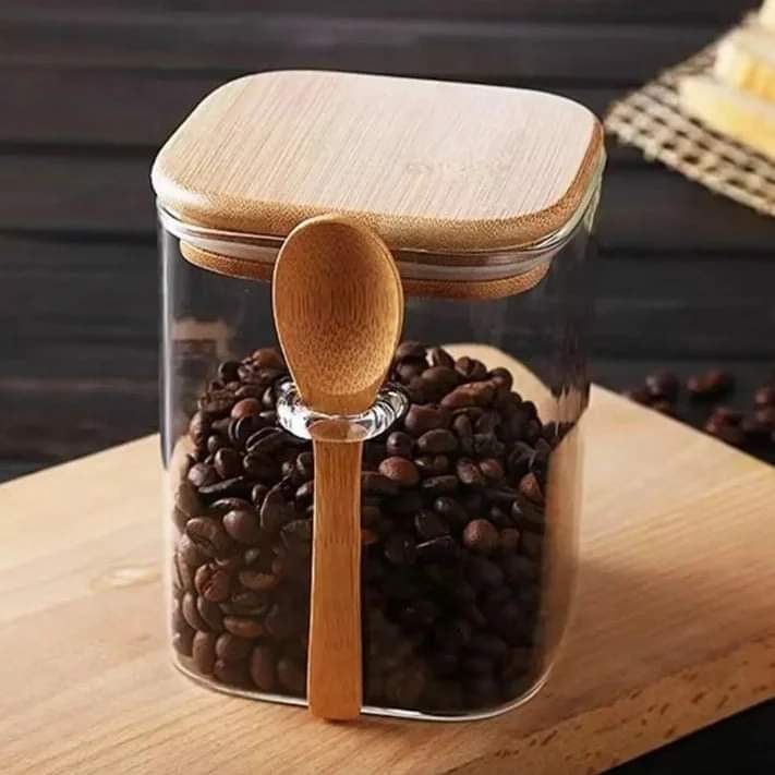 2pcs 500ml Bocal de stockage en verre