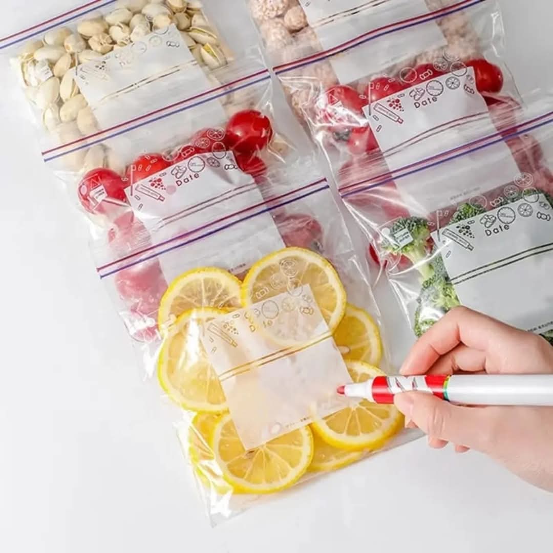 Sacs de congélation Ziplock.