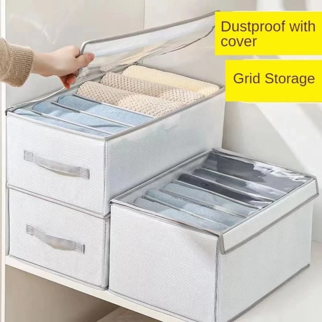 organisateur de jeans 8 cases avec couvercle