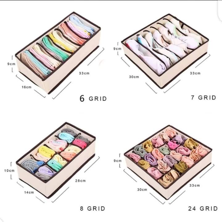 4 pièces organisateur de sous-vêtements