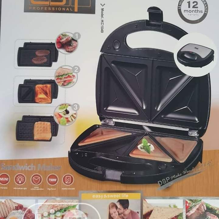 Appareil 3 en 1 pour sandwich, grill & gaufrier