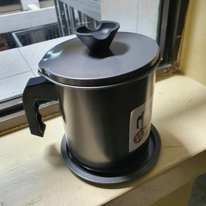 pot de filtre/stockage d'huile de style japonais 1,7 litres