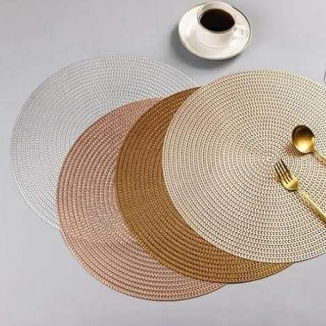 6 pcs Classy non ~ tissés sous plats