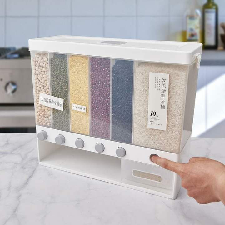 Distributeur de riz/céréales de 10 kg