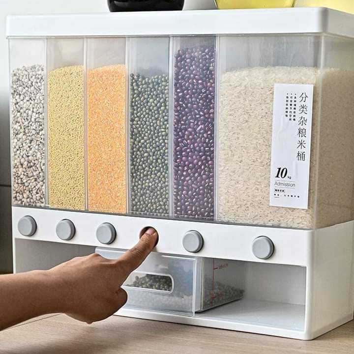 Distributeur de riz/céréales de 10 kg