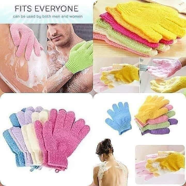 5 Paires de gants exfoliants