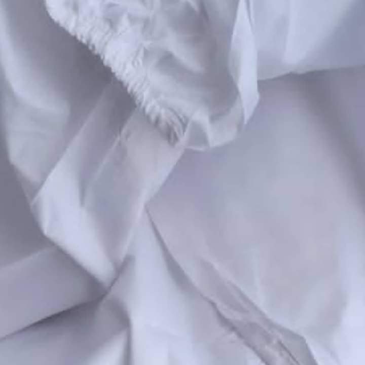 6*7 Draps-housses blancs ajustés