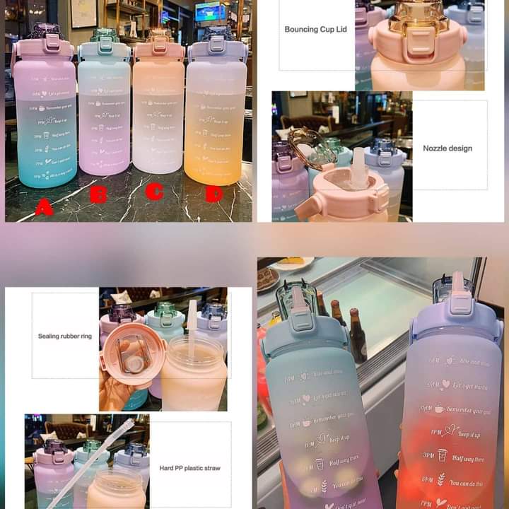 2L Grande capacité bouteille d'eau