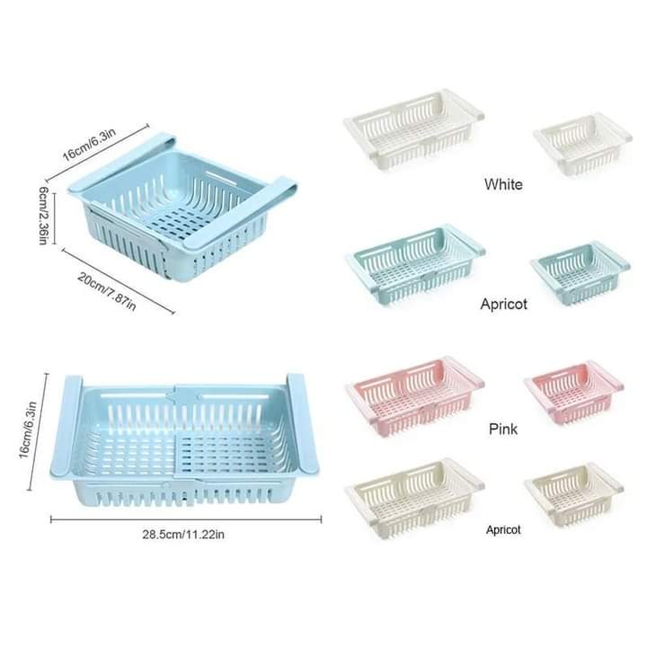 Organisateurs de réfrigérateur ajustables 3 pcs