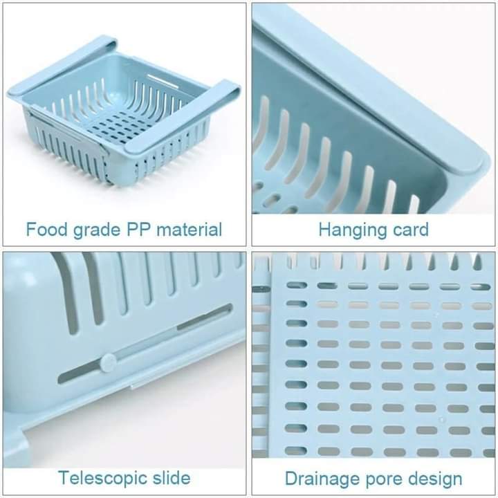 Organisateurs de réfrigérateur ajustables 3 pcs