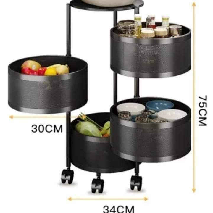 Étagère de rangement multifonction tournante