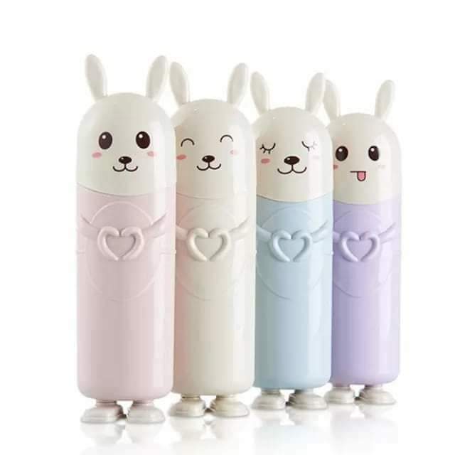 Porte-brosse à dents / pâte en forme de joli lapin